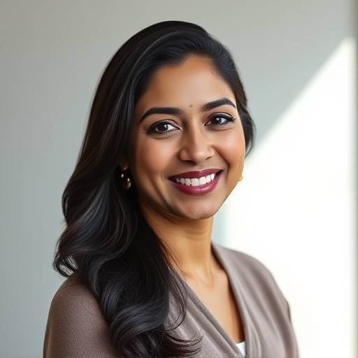 Anya Sharma, CEO of NovaDream Studios, smiling in a professional headshot.
